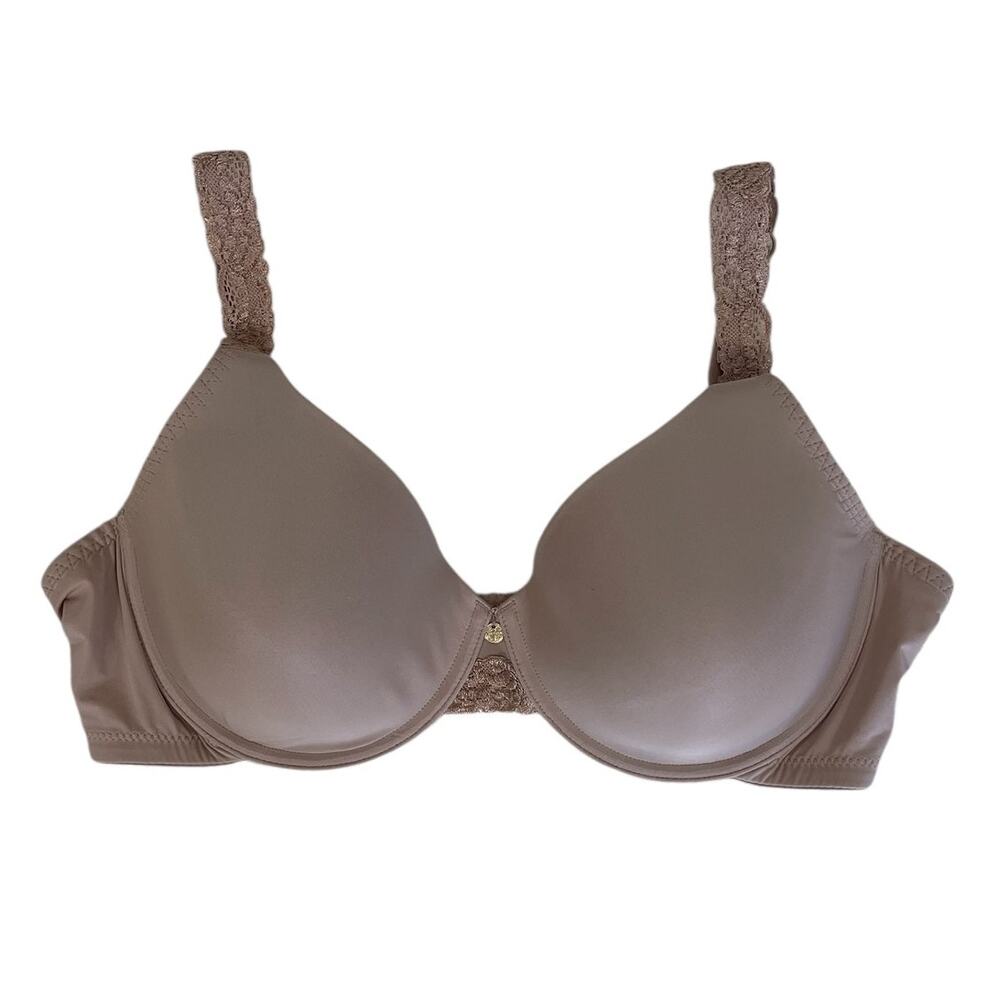 Natori Body Double Lace Trim Full Fit Underwire Bra 736037 Suntan Size 36DD